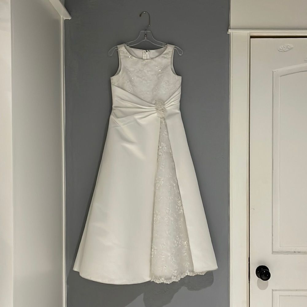 Bianni vintage sample dress with pearls , sequins, tuell , embroidered and lace